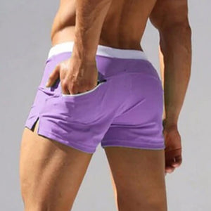 Einfarbige Strand-Badehose Für Herren