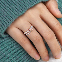 Laden Sie das Bild in den Galerie-Viewer, Doppelter Schmetterlings-Diamantring
