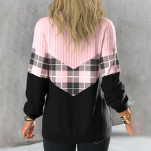 Laden Sie das Bild in den Galerie-Viewer, Eleganter Pullover mit V-Ausschnitt und Reißverschluss