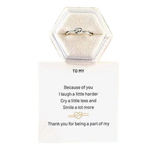 Laden Sie das Bild in den Galerie-Viewer, Einfacher Doppelter Herzring für Damen