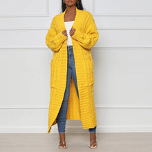 Laden Sie das Bild in den Galerie-Viewer, Lange Twist-Pullover-Jacke