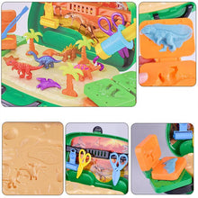 Laden Sie das Bild in den Galerie-Viewer, Farbiges Plastilin-Set Mit Dinosaurier-Schimmel