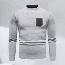 Laden Sie das Bild in den Galerie-Viewer, Modischer Lässiger Strickpullover mit Rundhalsausschnitt