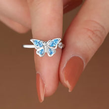 Laden Sie das Bild in den Galerie-Viewer, Rotierender Offener Schmetterling-Ring