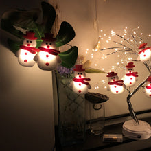 Laden Sie das Bild in den Galerie-Viewer, Weihnachten Plüsch Schneemann Lichterketten
