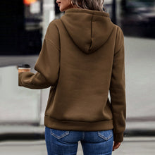 Laden Sie das Bild in den Galerie-Viewer, Damen Sweatshirt mit Kapuze und applizierter Spitze