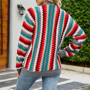 Einreihiger Strickpullover