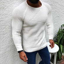 Laden Sie das Bild in den Galerie-Viewer, Schmal Geschnittener Pullover mit Rundhalsausschnitt