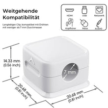 Laden Sie das Bild in den Galerie-Viewer, 6 Stk. Magnetischer Kabelspeicher-Organizer