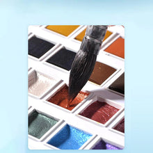 Laden Sie das Bild in den Galerie-Viewer, Glitzer-/Metallic-Aquarell-Set