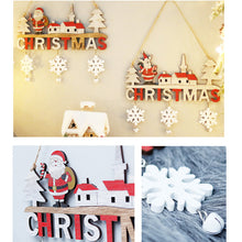 Laden Sie das Bild in den Galerie-Viewer, Kreative weihnachtliche Wanddekoration aus Holz