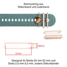 Laden Sie das Bild in den Galerie-Viewer, Apple Watch Band mit Metallbesatz
