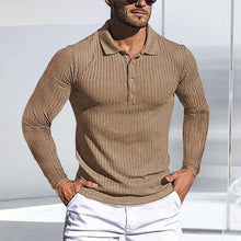 Laden Sie das Bild in den Galerie-Viewer, Langärmliger Elastischer Polopullover