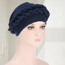 Laden Sie das Bild in den Galerie-Viewer, Weicher einfarbiger geflochtener Hut