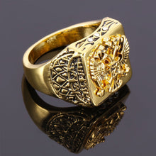 Laden Sie das Bild in den Galerie-Viewer, Gravierter Doppeladler-Ring