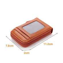 Laden Sie das Bild in den Galerie-Viewer, RFID Kartenhalter für diebstahlschutzbürste aus leder