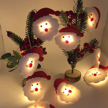 Laden Sie das Bild in den Galerie-Viewer, Weihnachten Plüsch Schneemann Lichterketten