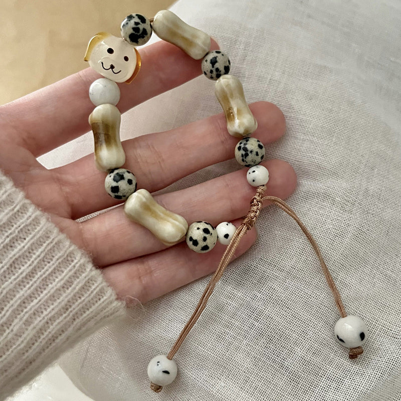 Welpen Keramik Armband