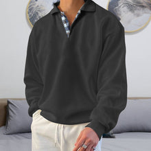 Laden Sie das Bild in den Galerie-Viewer, Einfarbiges Lässiges Langärmeliges Sweatshirt für Herren