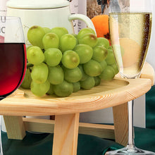 Laden Sie das Bild in den Galerie-Viewer, Klappbarer Picknicktisch aus Holz