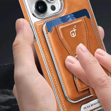 Laden Sie das Bild in den Galerie-Viewer, Luxuriöse magnetische Handytasche aus Leder