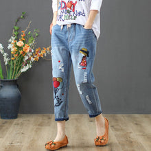 Laden Sie das Bild in den Galerie-Viewer, Lässige Retro-Jeans für Damen