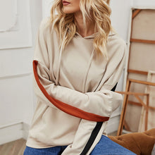 Laden Sie das Bild in den Galerie-Viewer, Damen Modischer Kapuzenpullover mit Farbblock