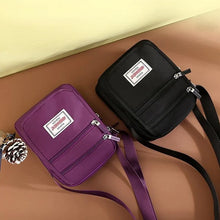 Laden Sie das Bild in den Galerie-Viewer, Wasserdichte leichte Nylon-Umhängetasche mit großer Kapazität
