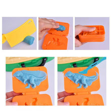 Laden Sie das Bild in den Galerie-Viewer, Farbiges Plastilin-Set Mit Dinosaurier-Schimmel