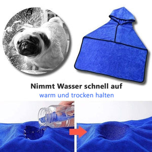 Neuer Bademantel für Haustiere