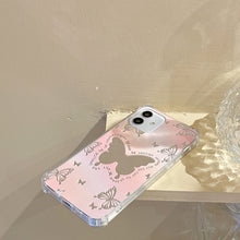 Laden Sie das Bild in den Galerie-Viewer, Stoßfeste iPhone Schmetterling-Handyhülle