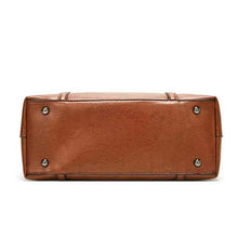 Laden Sie das Bild in den Galerie-Viewer, Damen Ölwachs Leder Einfache Tasche