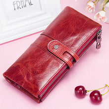 Laden Sie das Bild in den Galerie-Viewer, Multifunktionale Lange Geldbörse aus Leder