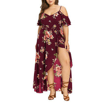 Laden Sie das Bild in den Galerie-Viewer, Bedrucktes sexy Trägerkleid für Damen