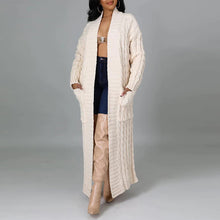 Laden Sie das Bild in den Galerie-Viewer, Lange Twist-Pullover-Jacke