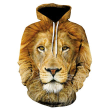 Laden Sie das Bild in den Galerie-Viewer, 3D Löwe Kapuzenpullover