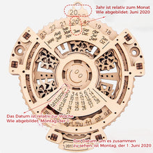 Laden Sie das Bild in den Galerie-Viewer, Holzpuzzle Ewiger Kalender