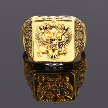 Laden Sie das Bild in den Galerie-Viewer, Gravierter Doppeladler-Ring