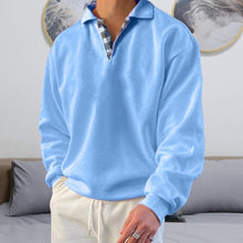 Laden Sie das Bild in den Galerie-Viewer, Einfarbiges Lässiges Langärmeliges Sweatshirt für Herren