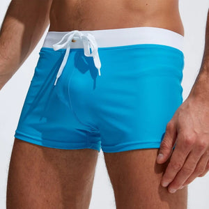 Einfarbige Strand-Badehose Für Herren