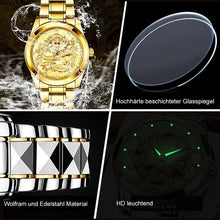 Laden Sie das Bild in den Galerie-Viewer, Modische Goldene Drachenuhr
