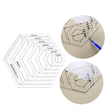 Laden Sie das Bild in den Galerie-Viewer, Kreative DIY Patchwork manuelles Zeichenlineal