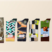 Laden Sie das Bild in den Galerie-Viewer, Langstapelige Ölgemälde Baumwollsocke