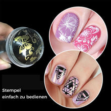 Laden Sie das Bild in den Galerie-Viewer, Transparenter Silikon-Nagelkunststempel