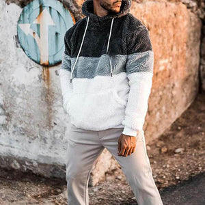 Lässiger Langärmliger Plüschiger Kapuzenpullover