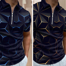 Laden Sie das Bild in den Galerie-Viewer, Modisches lässiges bedrucktes Poloshirt