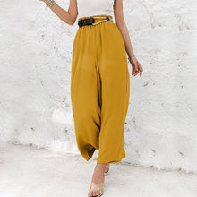 Laden Sie das Bild in den Galerie-Viewer, Lässige Lockere Hose mit hoher Taille