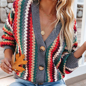 Einreihiger Strickpullover