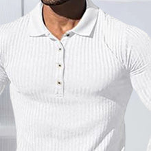 Laden Sie das Bild in den Galerie-Viewer, Langärmliger Elastischer Polopullover