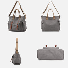 Laden Sie das Bild in den Galerie-Viewer, Damen Handtasche Umhängetasche aus Segeltuch